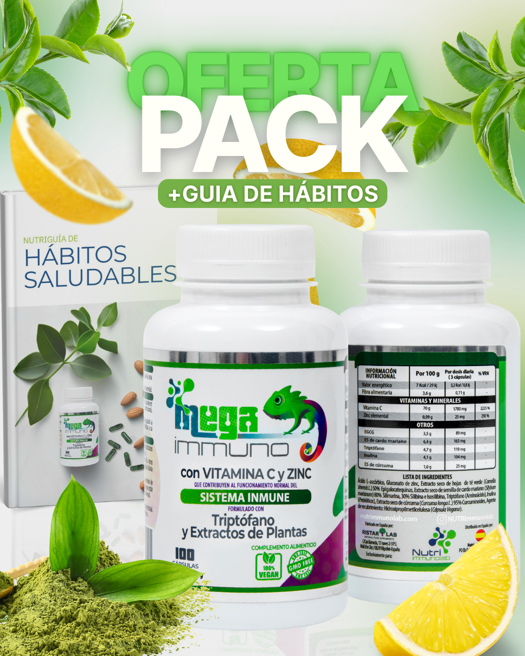 Pack Premium: 2× Mega Immuno + Guía de Hábitos Saludables